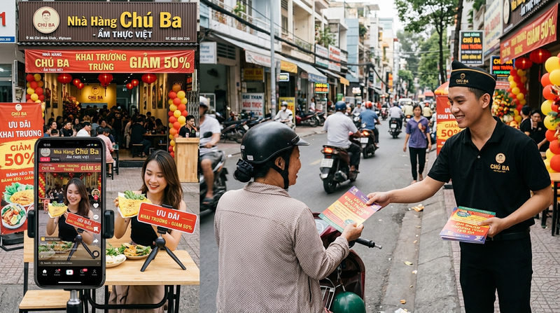 Chiến lược truyền thông bùng nổ cho chương trình ưu đãi khai trương