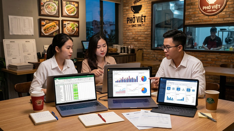 Đánh giá công cụ: Nên dùng Excel, Power BI hay hệ thống ERP?