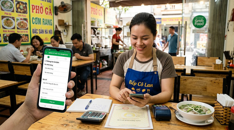 Hướng dẫn cách đăng ký bán hàng trên Grab Food chi tiết từng bước