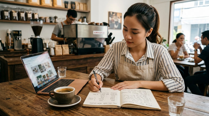 Nguyên tắc 'vàng' khi đặt tên quán cafe ngắn gọn, dễ nhớ