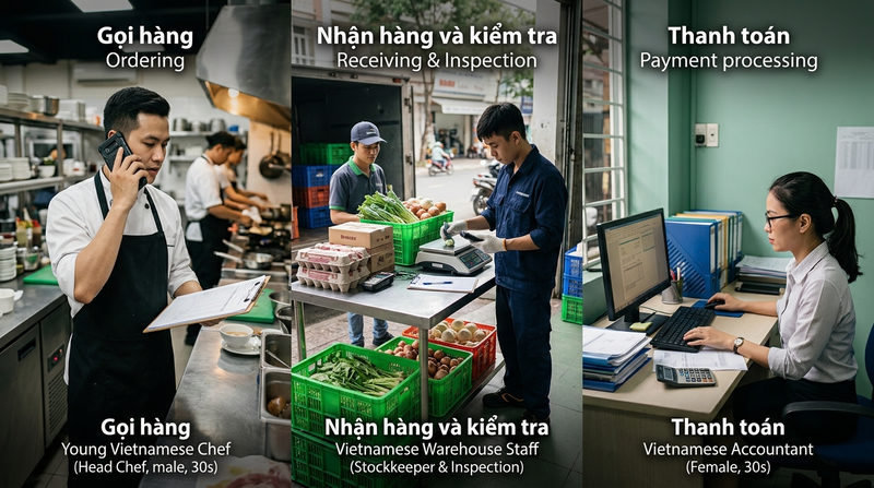 Quy trình nhập hàng nhà hàng chuẩn giúp chống thất thoát