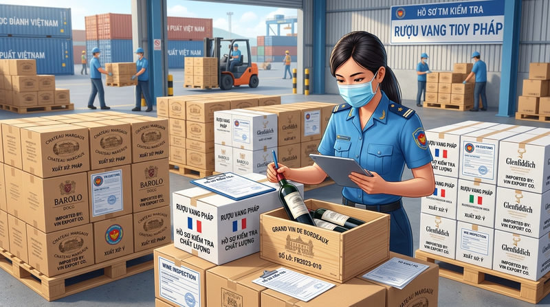 Thủ tục và hồ sơ kiểm tra chất lượng rượu ngoại nhập khẩu cho doanh nghiệp