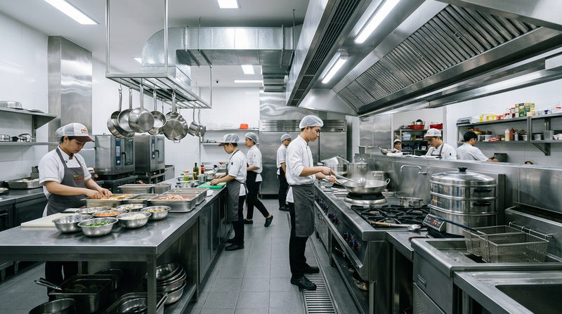 Tiêu chuẩn lựa chọn thiết bị và hệ thống kỹ thuật cho bếp công nghiệp