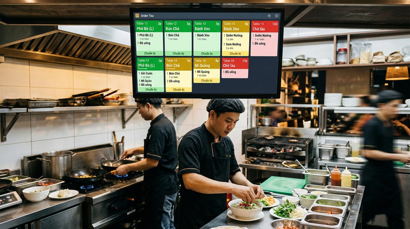 Ứng dụng công nghệ: Hệ thống POS và phần mềm quản lý nhà hàng