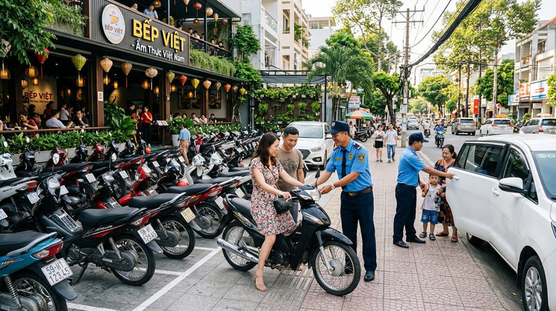 Vị trí mặt bằng, sự thuận tiện giao thông và bãi giữ xe