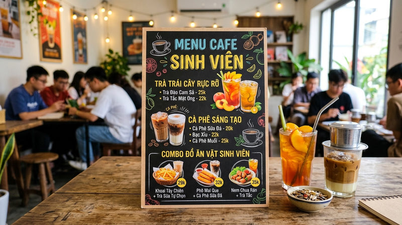 Xây dựng menu quán cafe sinh viên và chiến lược định giá