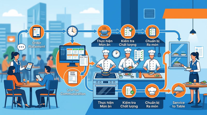 Xây dựng quy trình làm việc nhà hàng chuẩn (SOP) để giảm sai sót