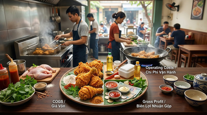 Biên lợi nhuận gộp và Giá vốn hàng bán (COGS) trong F&B là gì?