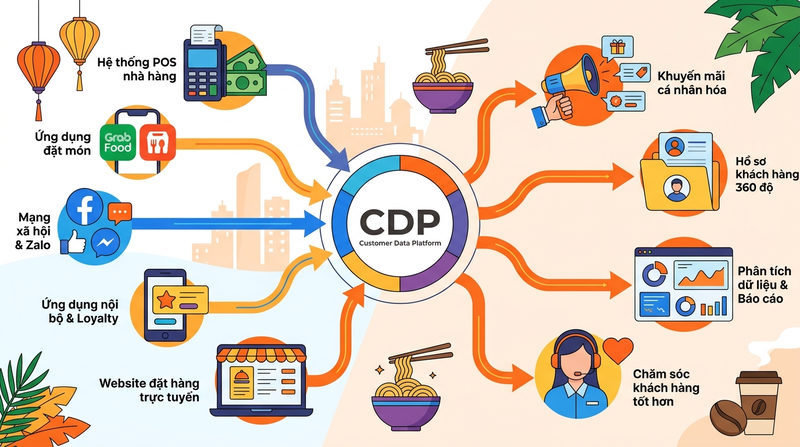 CDP là gì? Tại sao chuỗi F&B cần hệ thống CDP?