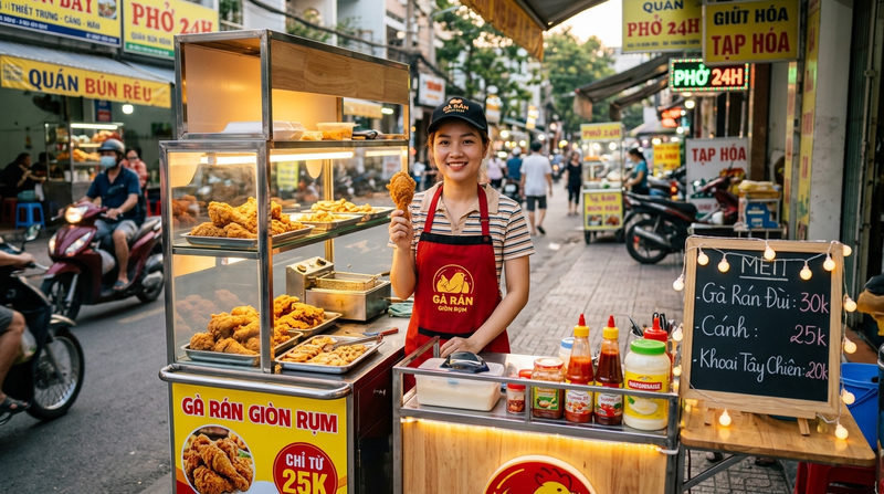 Giải đáp trực tiếp: Mở tiệm gà rán 50 triệu có đủ không?
