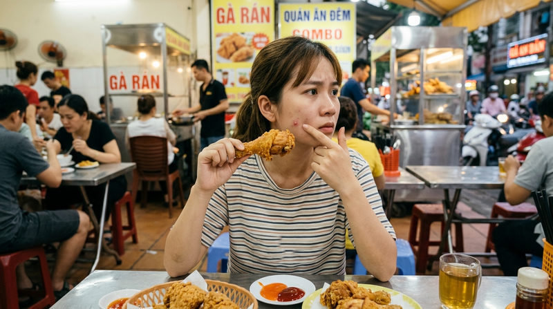 Sự thật: Ăn gà rán có bị nổi mụn không? Giải đáp chi tiết