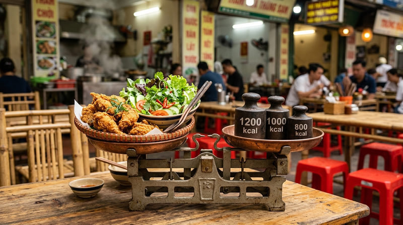 Sự thật: Salad ăn kèm gà rán có giúp giảm calo không?