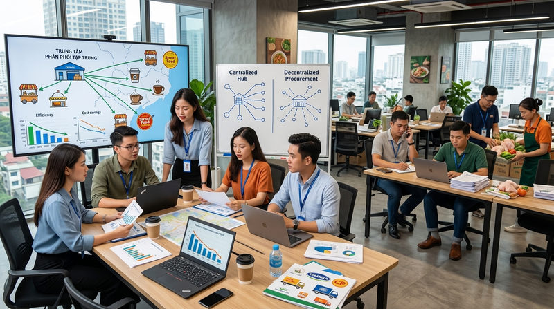Thu mua tập trung là gì? So sánh với mô hình thu mua phân tán
