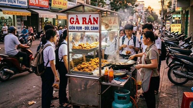 Tiềm năng và rủi ro khi mở xe gà rán vỉa hè