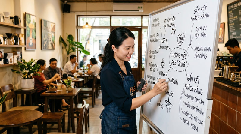 Bí quyết và cách thương hiệu F&B "sống" trong tâm trí khách hàng