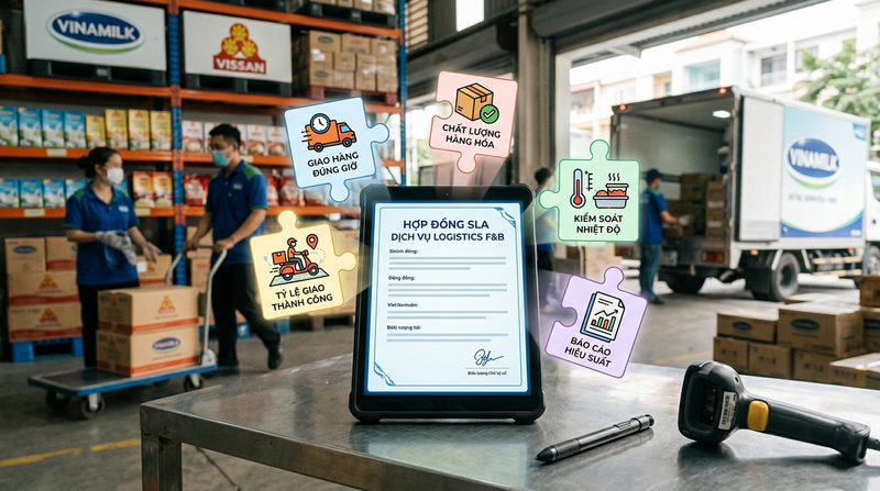 Các thành phần cốt lõi cấu tạo nên một Service Level Agreement logistics