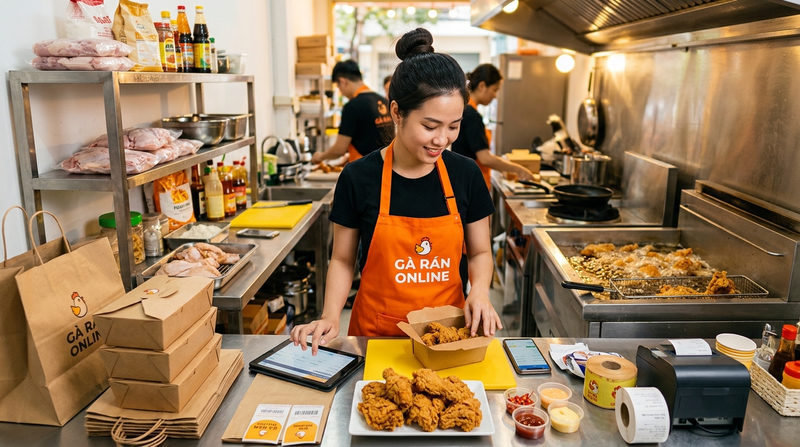 Chi phí mở tiệm gà rán online cần bao nhiêu vốn?