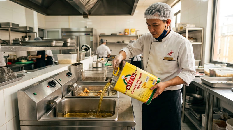 Chọn đúng loại dầu chiên công nghiệp và thiết bị phù hợp