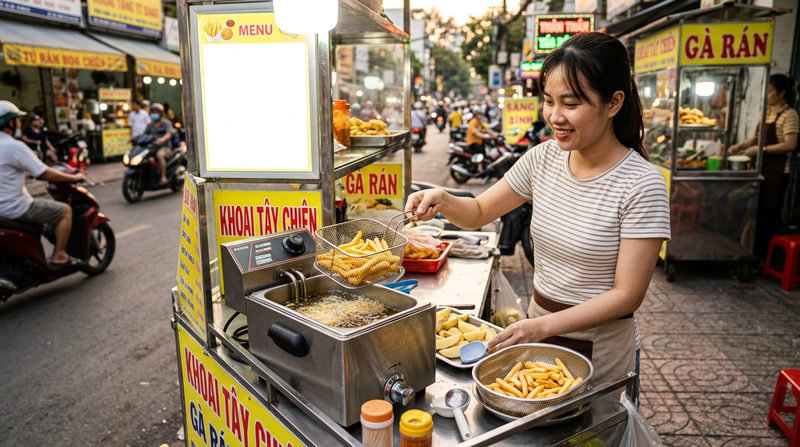 Đánh giá chi tiết bếp chiên nhúng đơn (1 ngăn)