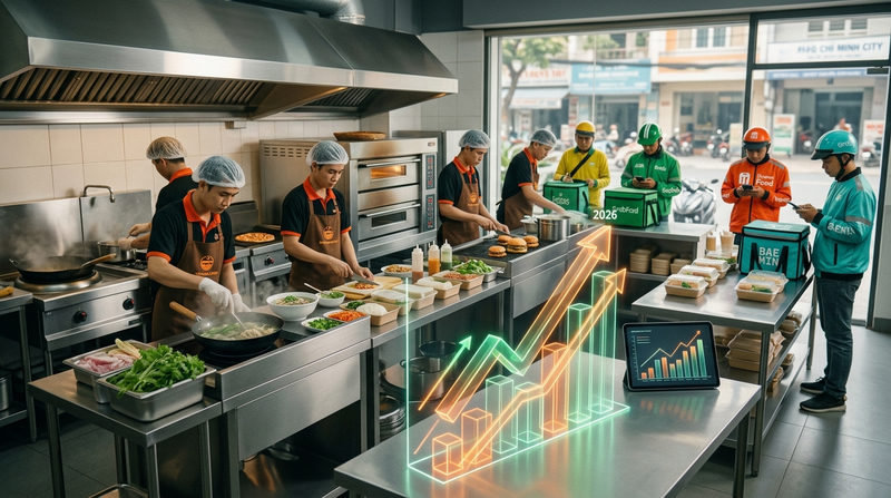 Đánh giá: Mô hình ghost kitchen có tiềm năng không trong năm 2026?