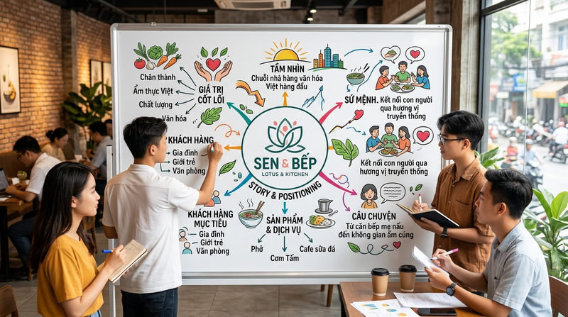 Định vị và sáng tạo câu chuyện thương hiệu FnB