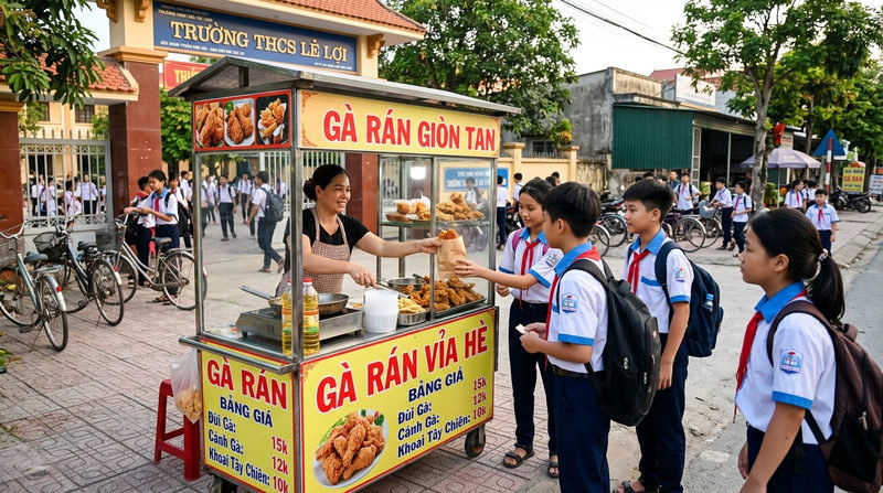 Gợi ý các mô hình kinh doanh gà rán nhỏ phù hợp ở quê