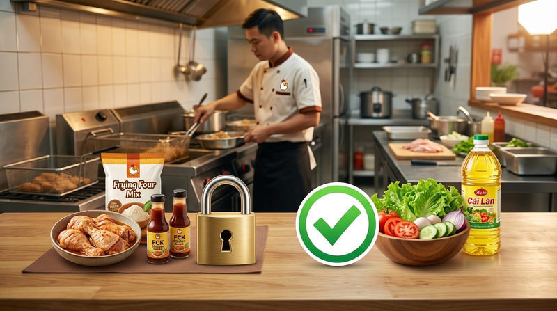 Phân loại nguyên liệu trong hợp đồng nhượng quyền F&B