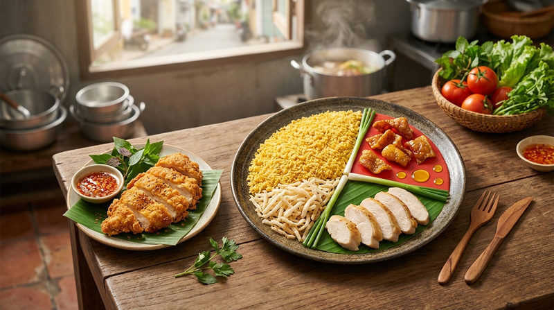 Phân tích thành phần dinh dưỡng trong ức gà chiên xù