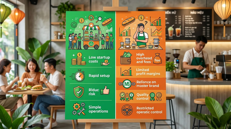 Ưu và nhược điểm của mô hình nhượng quyền mini