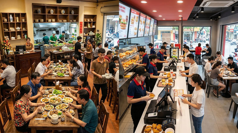 Bài toán kinh doanh: So sánh chi phí mở nhà hàng và quy trình vận hành