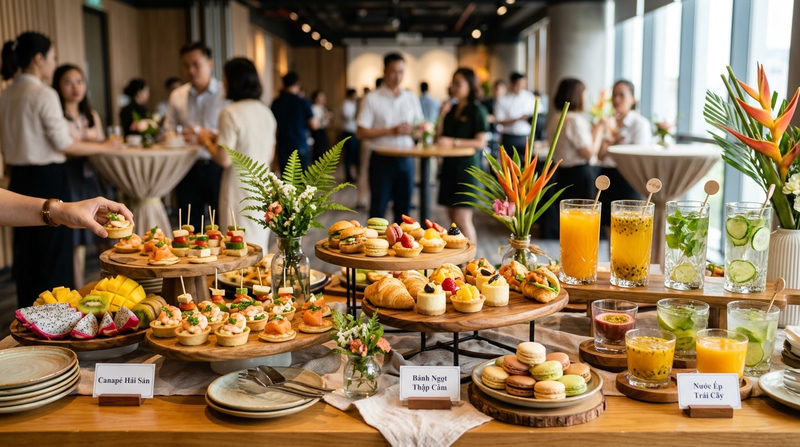 Các loại hình dịch vụ catering được ưa chuộng khi tổ chức sự kiện