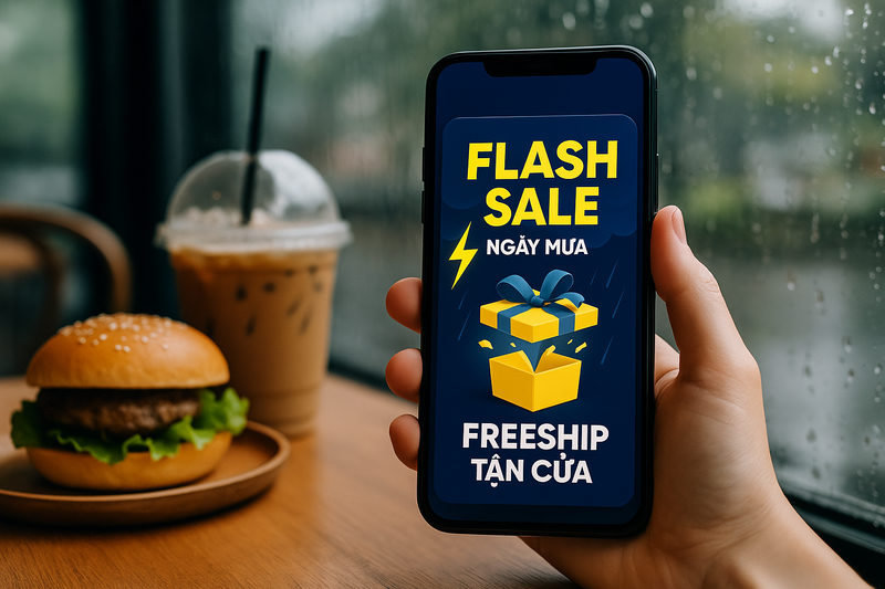 Chiến lược khuyến mãi và marketing ngày mưa bão