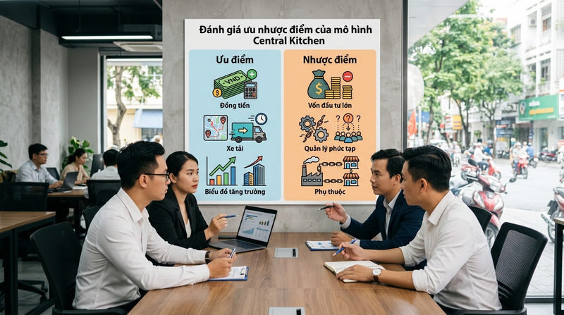 Đánh giá ưu nhược điểm của mô hình Central Kitchen