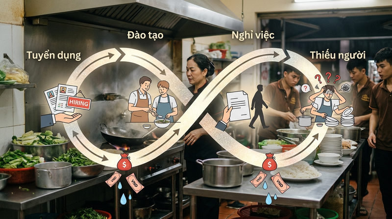 Hậu quả 'ngầm' khi tỷ lệ nghỉ việc ngành F&B tăng cao