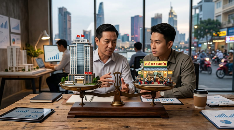 Nên chia cổ phần công ty mẹ hay cổ phần từng cửa hàng?