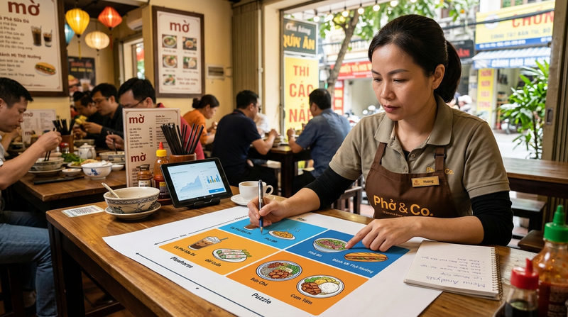 Tại sao cần phân tích lợi nhuận theo từng nhóm món (Menu Engineering)?