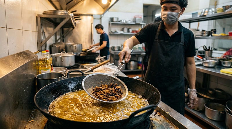 Cách làm sạch dầu ăn chiên nhiều lần và xử lý cặn bột hiệu quả