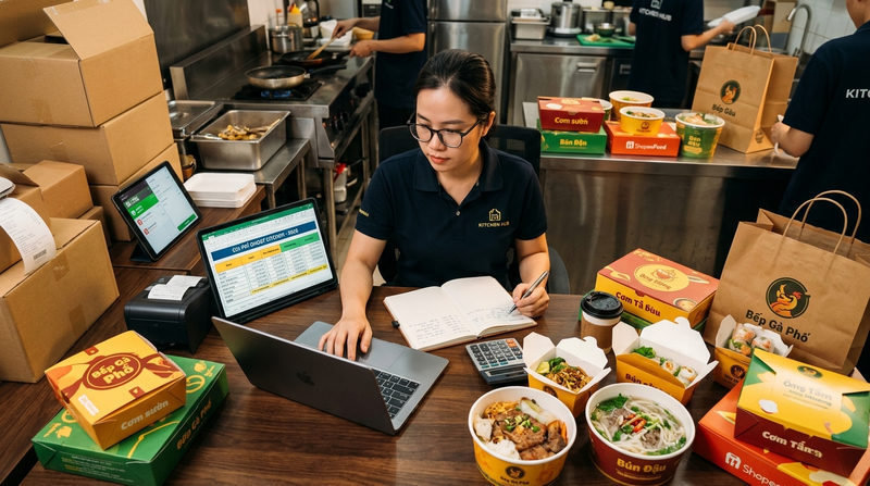 Chi phí mở ghost kitchen và chiến lược tối ưu lợi nhuận