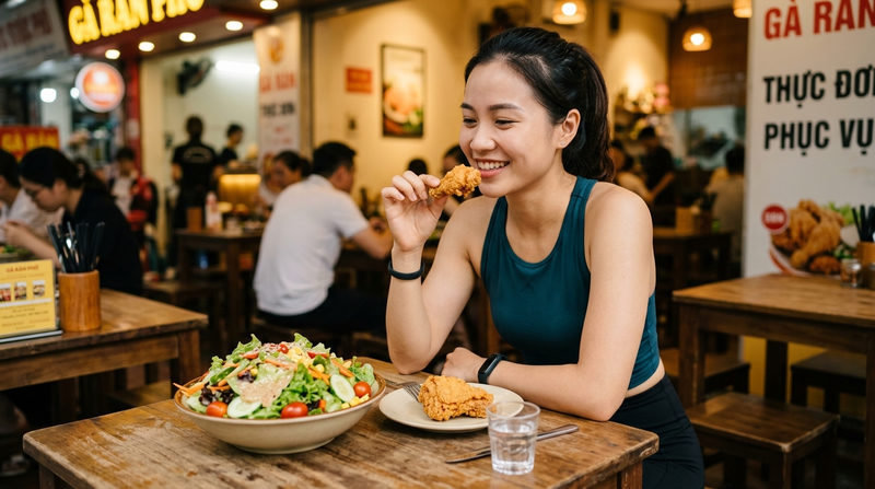 Đang trong chế độ giảm cân có được ăn gà rán không?