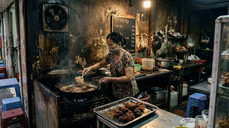 Dấu hiệu nhận biết quán ăn dùng dầu cũ qua không gian và giá cả