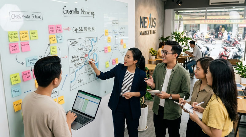 Hướng dẫn 5 bước triển khai chiến thuật tiếp thị du kích Guerrilla Marketing