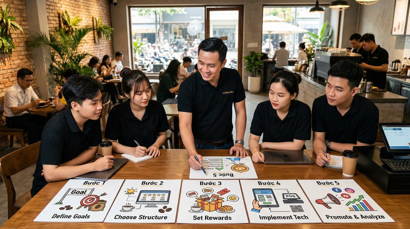Hướng dẫn 5 bước xây dựng loyalty program quán cafe thành công