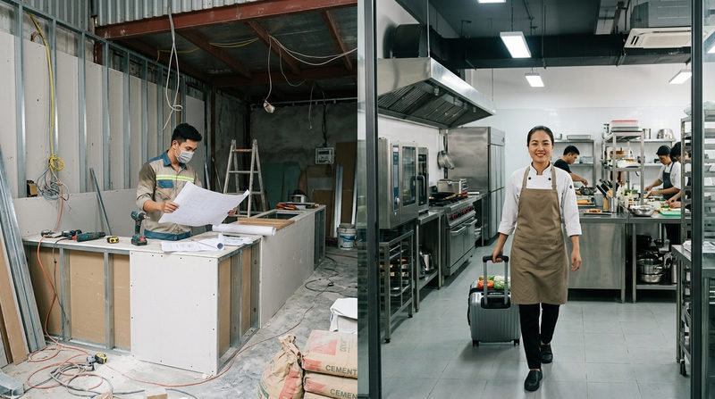 So sánh bài toán chi phí: Tự mở bếp độc lập vs Thuê Shared Kitchen