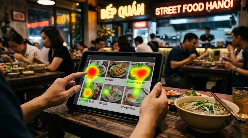 Bản đồ nhiệt (Heatmap) trong menu điện tử là gì?