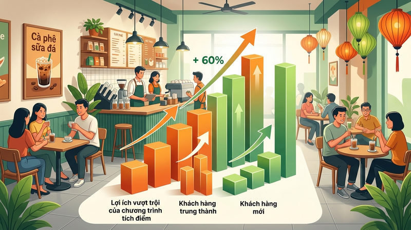 Lợi ích vượt trội của chương trình tích điểm quán cafe