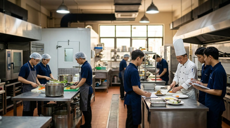 Tại sao nên chuyển đổi bếp trung tâm thành nơi đào tạo kỹ năng?