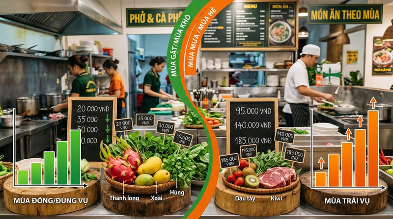 Tại sao nhà hàng và quán cafe cần đổi menu theo mùa?