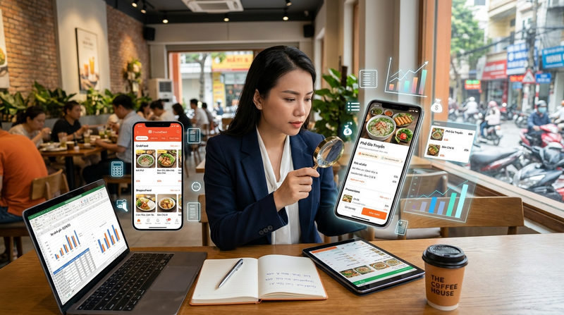 Các bước thu thập và phân tích menu đối thủ cạnh tranh F&B