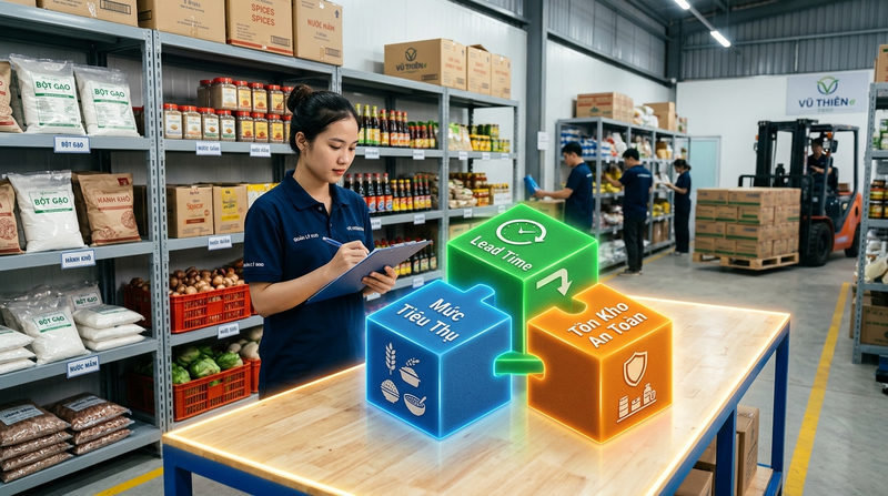 Các yếu tố cốt lõi để thiết lập điểm tái đặt hàng nguyên liệu