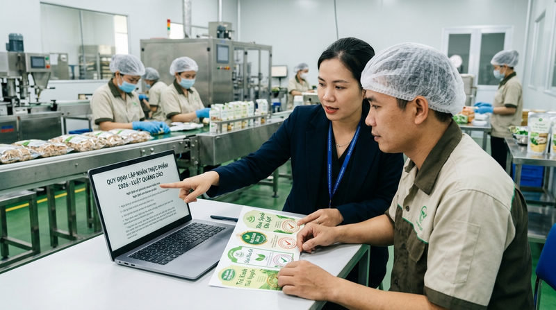 Khung pháp lý 2026: Luật quảng cáo và quy định dán nhãn thực phẩm